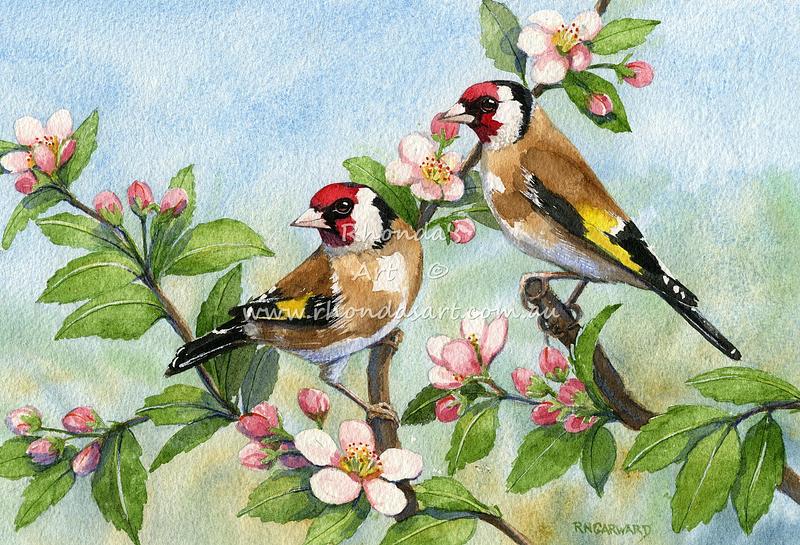 Goldfinches — Rhonda's Art